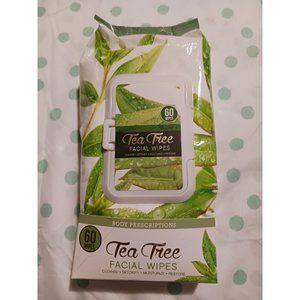 NWT! TEA TREE FACE WIPES (60ct)